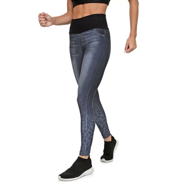 NEW Medium LIVE Denin Daily Special Washed Effect Legging Made In Brazil 51645 - Picture 3 of 5